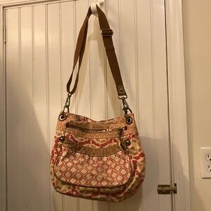 FOSSIL Crossbody Handbag Canvas and Leathere
